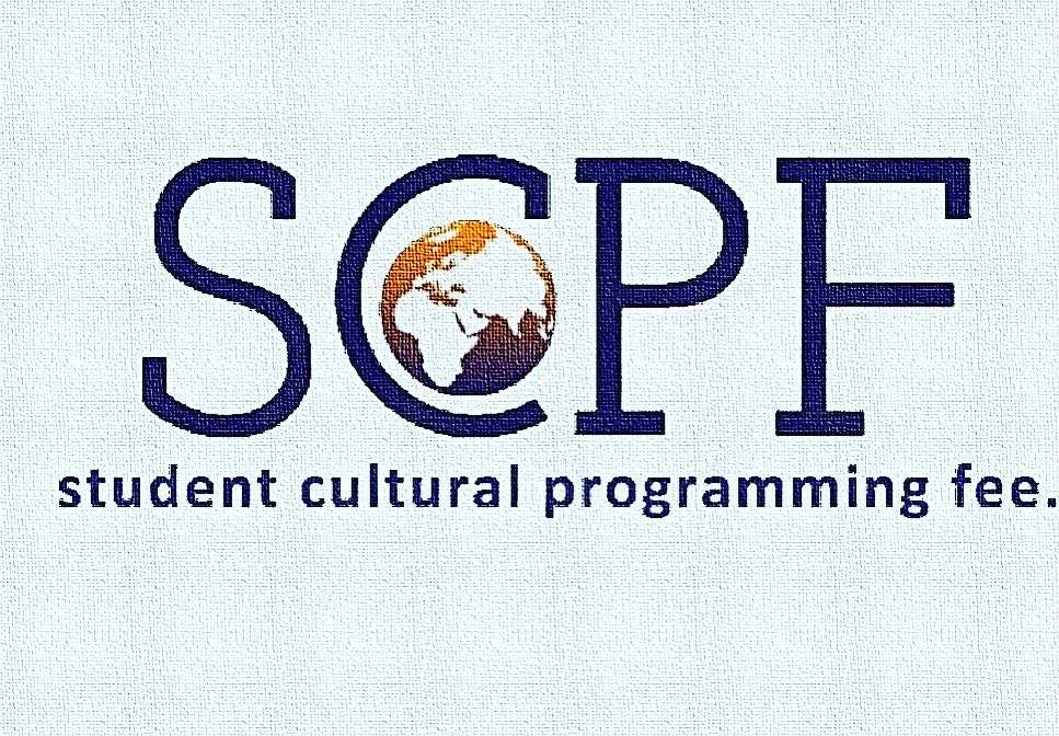 Student Cultural Programming Fee logo - SCOPE text with globe icon positioned within the C letter