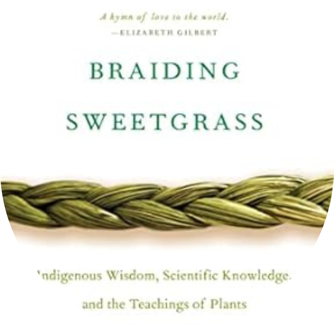 Braiding Sweetgrass book cover by Robin Wall Kimmerer